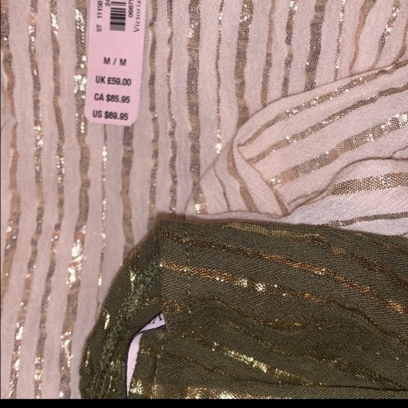 Victoria's Secret Shine Stripe Plunge Romper - Picture 4 of 9